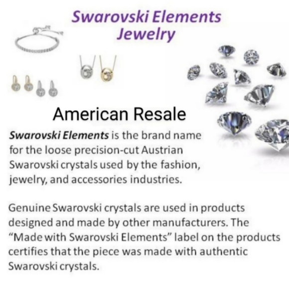 Swarovski Crystals Gumdrop Aurora Borealis Silver Necklace-N8266 - Picture 7 of 7